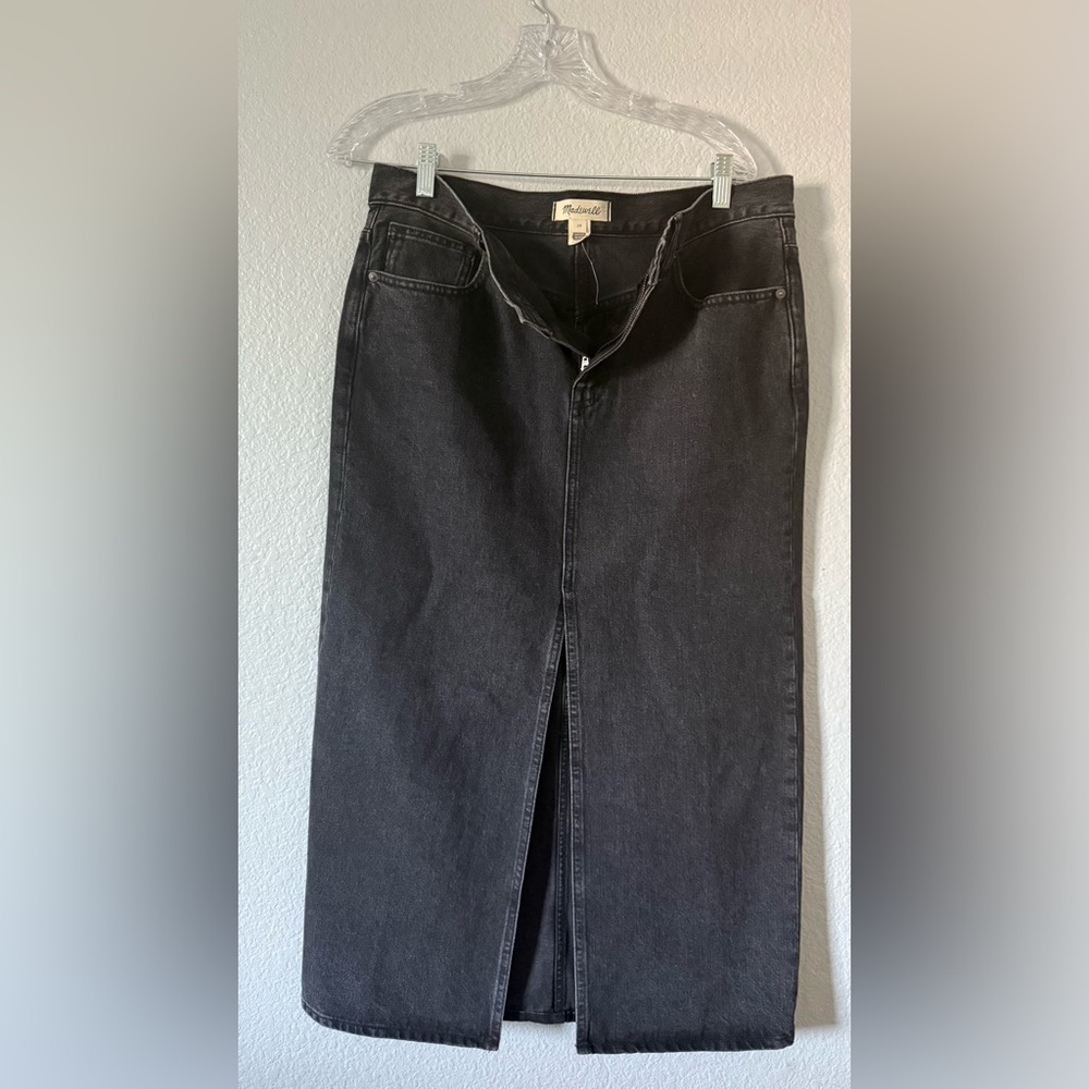 Madewell Black skirt Classic Denim Style